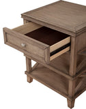 Alpine Furniture Potter 1 Drawer Nightstand, French Truffle