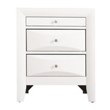 Glory Furniture Marilla 3 Drawer Nightstand in White