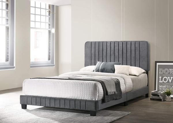 Glory Furniture Lodi , Gray QUEEN BED, 48"H X 65"W X 86"D,