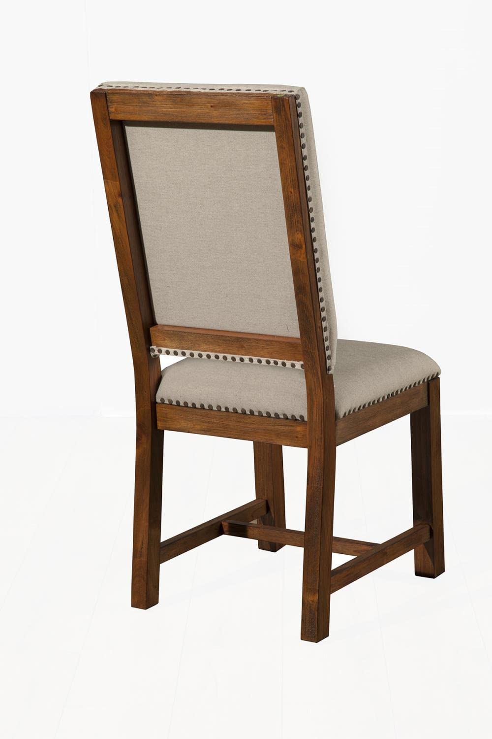 Alpine Furniture Aspen Dining Chair, 2, Natural Mahogany