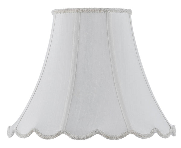 Cal Lighting SH-8105/16-WH Vertical Piped Scallop Bell, White