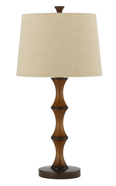 Cal Lighting BO-2039TB Traditional One Light Table Lamp from Bamboo Collection in Bronze/Dark Finish, 14.00 inches