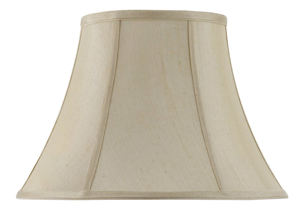 Cal Lighting SH-8104/14-CM Vertical Piped Basic Bell Shade with 14-Inch Bottom, Cream,Off-White