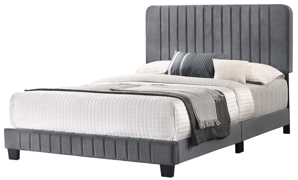 Glory Furniture Lodi , Gray QUEEN BED, 48"H X 65"W X 86"D,