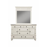 Alpine Furniture Winchester Wood Mirror in White