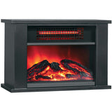 LifeSmart 1000W Tabletop Infrared Fireplace Space Heater, HT1287, Dark