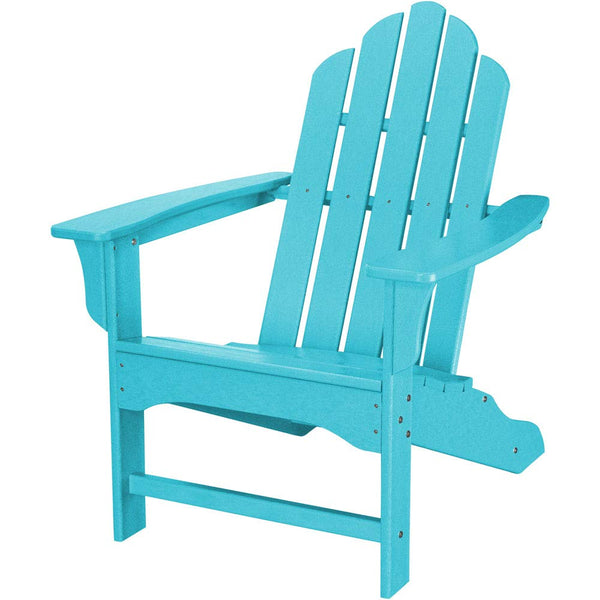 Hanover Outdoor Furniture All- Weather Contoured Hanover HVLNA10AR Outdoor Adirondack HDPE Lumber Chair, Aruba Blue