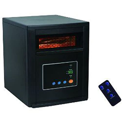 Lifesmart Infrared Portable 1500 Watts Heater with Remote - Black