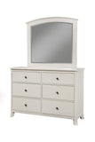 Alpine Furniture Baker Wood Mirror in White
