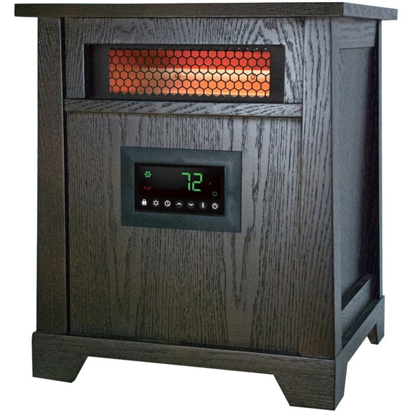 LifeSmart 6-Element Infrared Heater with Wood Cabinet