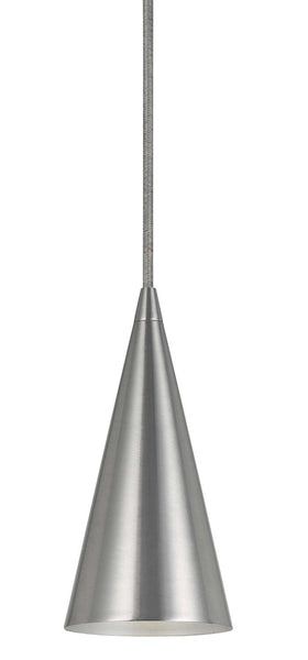 Cal Lighting UP-1105/6-BS Contemporary Modern One Light Pendant from Line Voltage Uni Pack Pendants Collection in Pewter, Nickel, Silver Finish, 3.75 inches