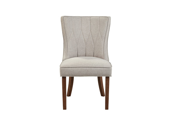 Alpine Furniture Ayala Dining Chair, Set of Two, Beige