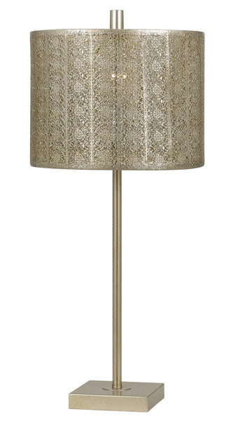 Cal Lighting 100W Falfurrias Table Lamp, Warm Silver, BO-2638TB