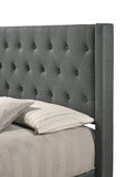 Glory Furniture Bergen Full, Gray Upholstered bed,