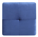 Glory Furniture Nailer Ottoman, Navy Blue. Living Room Furniture, 19" H W x 23" D