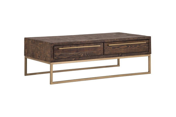 Alpine Furniture Monterey Table, 46.5 x 24 x 16, Smokey Taupe