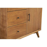 Alpine Furniture Flynn Mid Century Accent Cabinet, 40" W x 19" D x 32" H, Acorn
