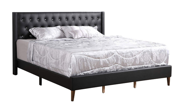 Glory Furniture Bergen Full, Black Upholstered bed,