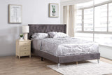 Glory Furniture Bergen Queen, Gray Upholstered bed,