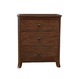 Alpine Furniture 977-04 Baker 3 Drawer Small Chest in Mahogany Finish, 32 x 18 x 36, Brown