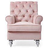 Glory Furniture Anna , Black Accent Arm Chair, 37"H X 32"W X 35"D, Pink