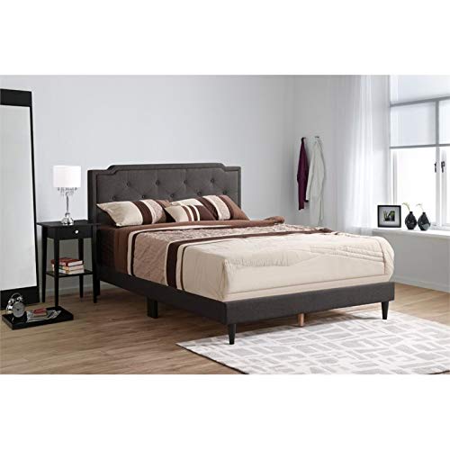 Glory Furniture Deb-PU Full Bed-All in One Box, Black