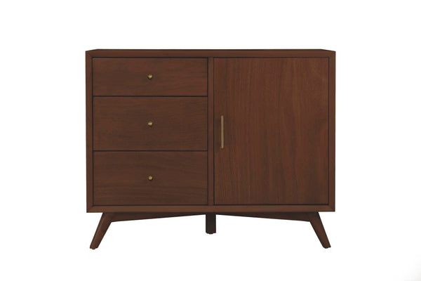 Alpine Furniture Flynn Accent Cabinet in Walnut