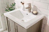 Legion Furniture 24-inch Kd White Gray Sink Vanity