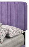 Glory Furniture Lodi , Purple TWIN BED, 48"H X 43"W X 81"D,