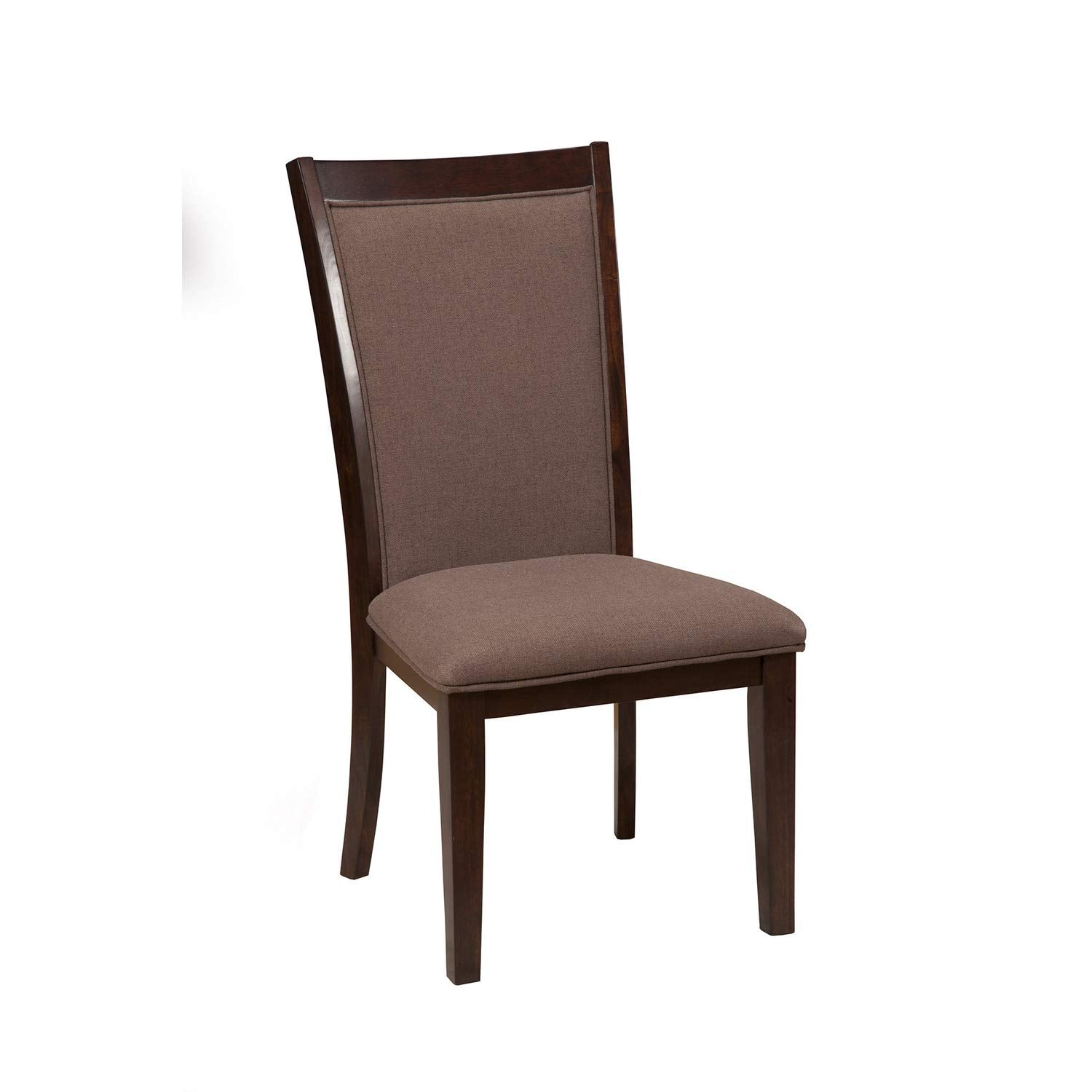 Alpine Furniture Trulinea Set of 2 Upholstered Side Chairs in Dark Espresso