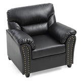 Glory Furniture Olney Faux Leather Chair in Black