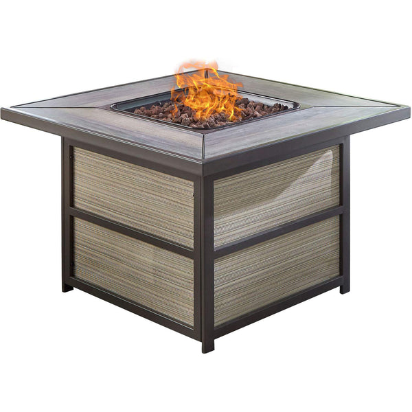 Hanover Chateau 40,000 BTU Gas Fire Pit Coffee Table, CHATEAUFP-SQ