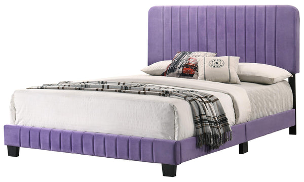 Glory Furniture Lodi , Purple FULL BED, 48"H X 59"W X 81"D,