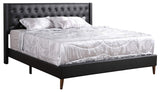 Glory Furniture Bergen , Black Queen Bed, 48"H X 67"W X 87"D,