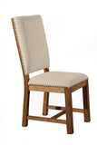 Alpine Furniture Aspen Dining Chair, 2, Natural Mahogany