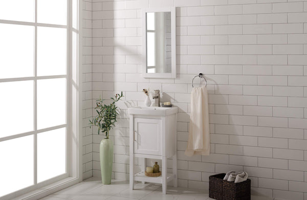 Legion Furniture 18-inch White Sink Vanity