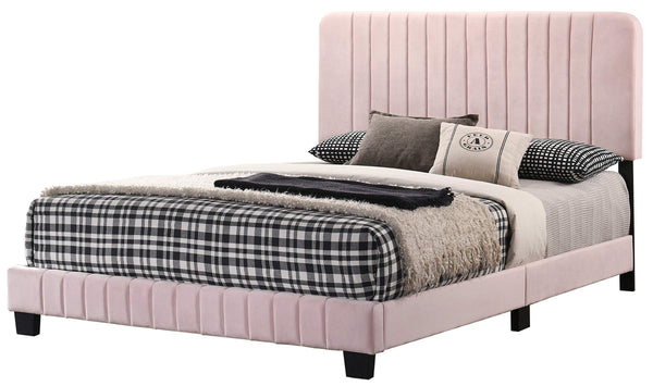 Glory Furniture Lodi , Pink FULL BED, 48"H X 59"W X 81"D,