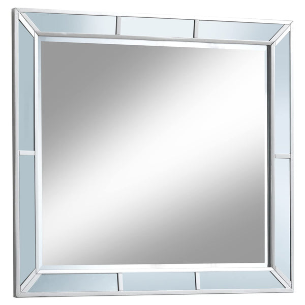 GLORY FURNITURE Hollywood Hills Mirror in Silver Champagne