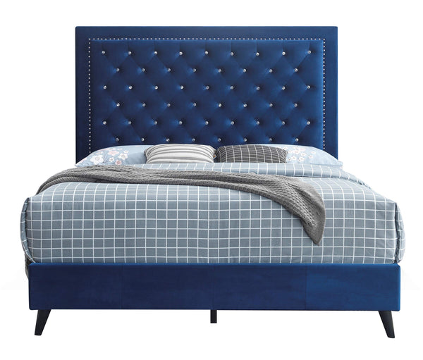 Glory Furniture FULL BED, NAVY BLUE