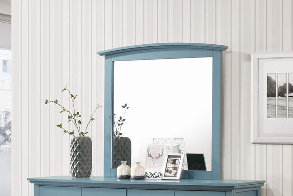 Glory Furniture Hammond , Blue Mirror, 35" H X 37" W X 2" D