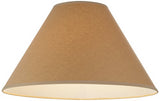 Cal Lighting SH-8109/15-KF Transitional Shade from Kraft Coolie Collection in Gold, Champ, Gld Leaf Finish, 15.00 inches,Beige