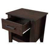 Glory Furniture Lennox 1 Drawer Nightstand in Wenge