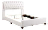 Glory Furniture Marilla Faux Leather Upholstered Full Bed in White