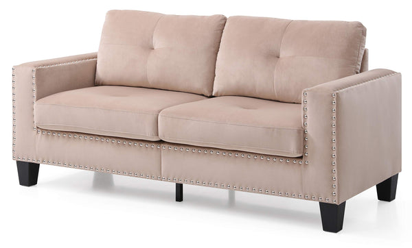 Glory Furniture Nailer Sofa, Beige. Living Room Furniture 36" H x 71" W x 32" D