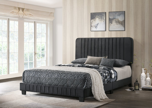 Glory Furniture Lodi G0407-KB-UP KING BED , BLACK