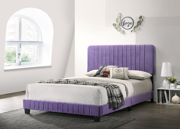 Glory Furniture Lodi G0502-KB-UP KING BED , PURPLE
