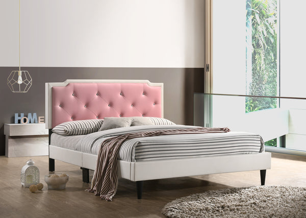 Glory Furniture Deb G1122-FB-UP Full Bed -All in One Box , WHITE