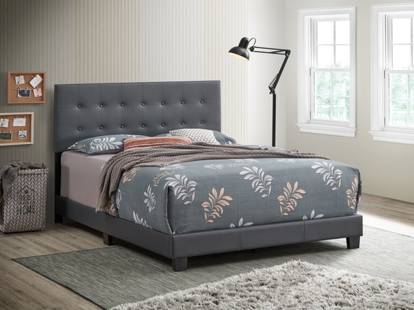 Glory Furniture Caldwell G1306-QB-UP Queen Bed , DARK GREY