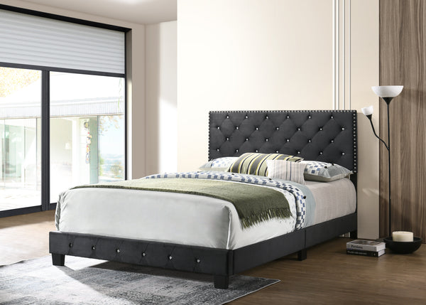 Glory Furniture Suffolk G1407-FB-UP Full Bed , BLACK