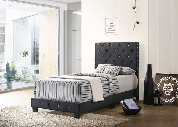 Glory Furniture Suffolk G1407-TB-UP Twin Bed , BLACK
